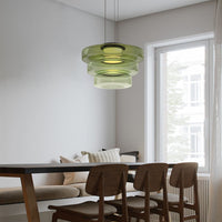 Moderne Glazen Hanglamp in Bauhaus Stijl - AuroraSphere