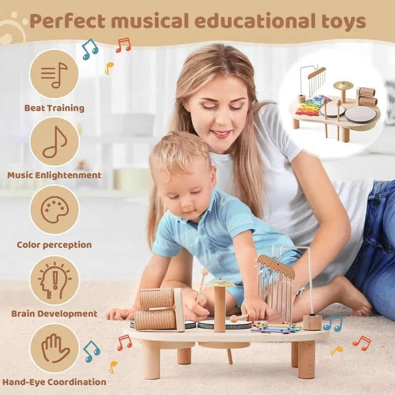 Creatief Houten Speelgoed Muziekstation - MelodyMaker