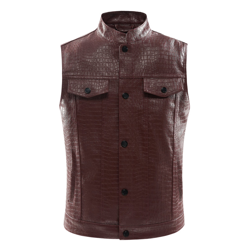 Lederen Vest voor Heren - Viper