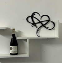 IJzeren Wanddecoratie met Oneindig Hart - InfiniteHeart