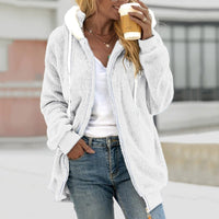 Oversized Warm Teddy Vest met Rits - Emilia