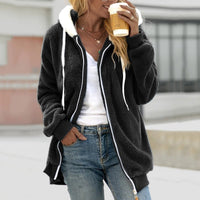 Oversized Warm Teddy Vest met Rits - Emilia