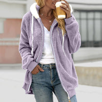 Oversized Warm Teddy Vest met Rits - Emilia