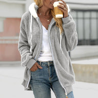Oversized Warm Teddy Vest met Rits - Emilia