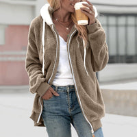 Oversized Warm Teddy Vest met Rits - Emilia