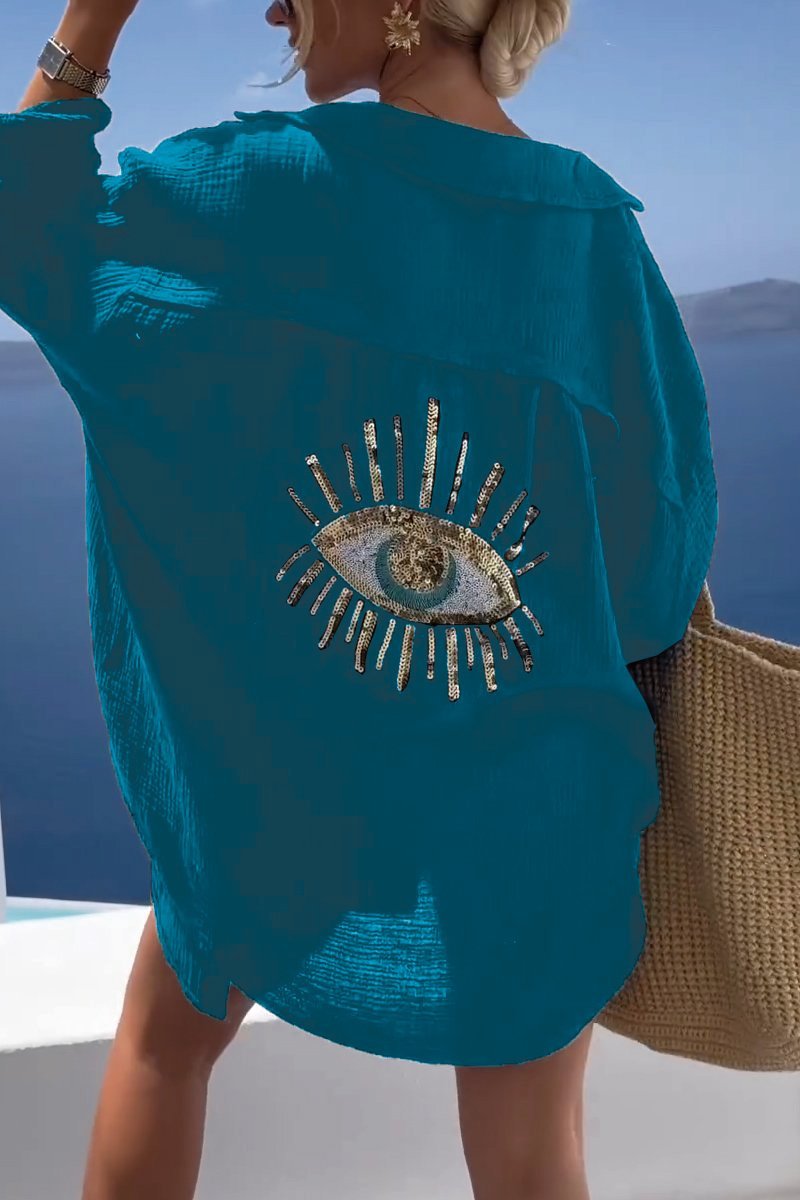 Zomerse Dames Tuniek met Versierde Achterzijde – Serena