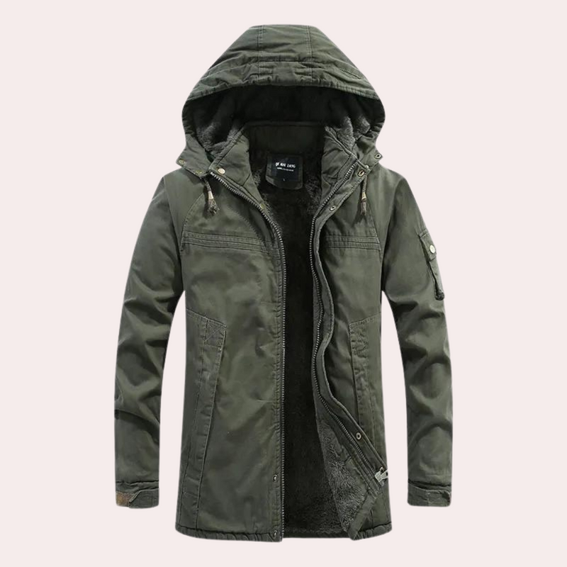 Gevoerde Heren Winterjas met Warme Capuchon - Logan