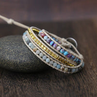 Essentiële Jaspis Wikkelarmband - Amarilis