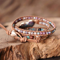 Helende Jaspis Hart Wikkelarmband - Amaris