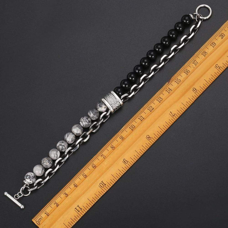 Heren Tijgeroog Kralenarmband "De Krijger" - Asher