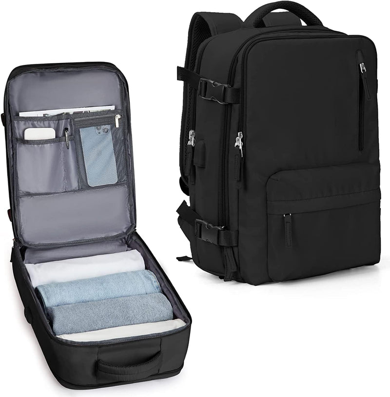 Waterdichte Reisrugzak met Schoenvak & USB-poort – Geschikt voor 14" Laptop