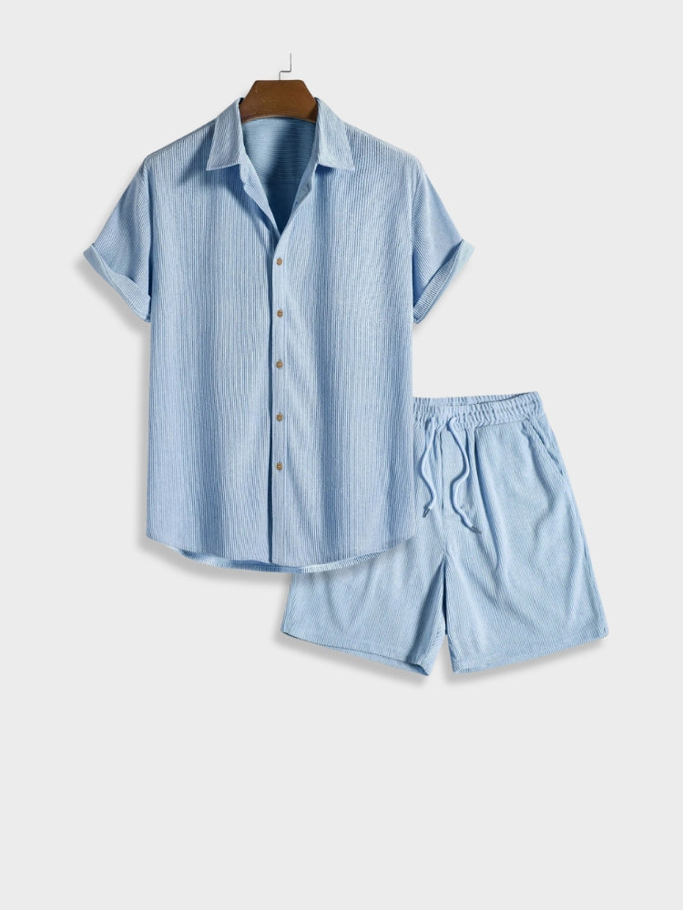 Heren Corduroy Zomerset met Knoopsluiting – Sven
