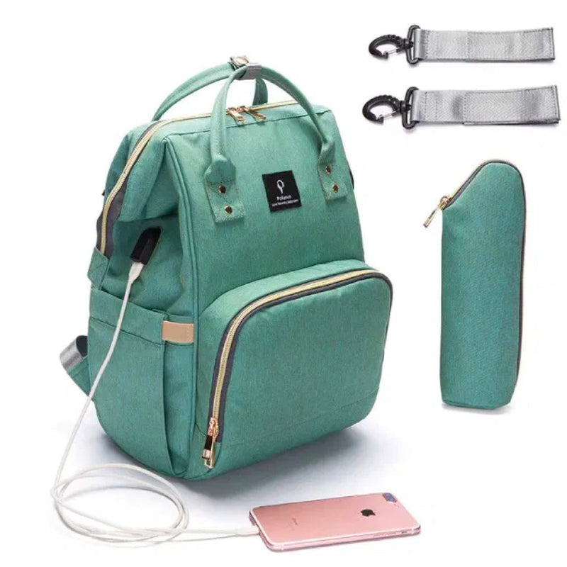 Stijlvolle Luiertas Rugzak met USB-oplader – ParentPack