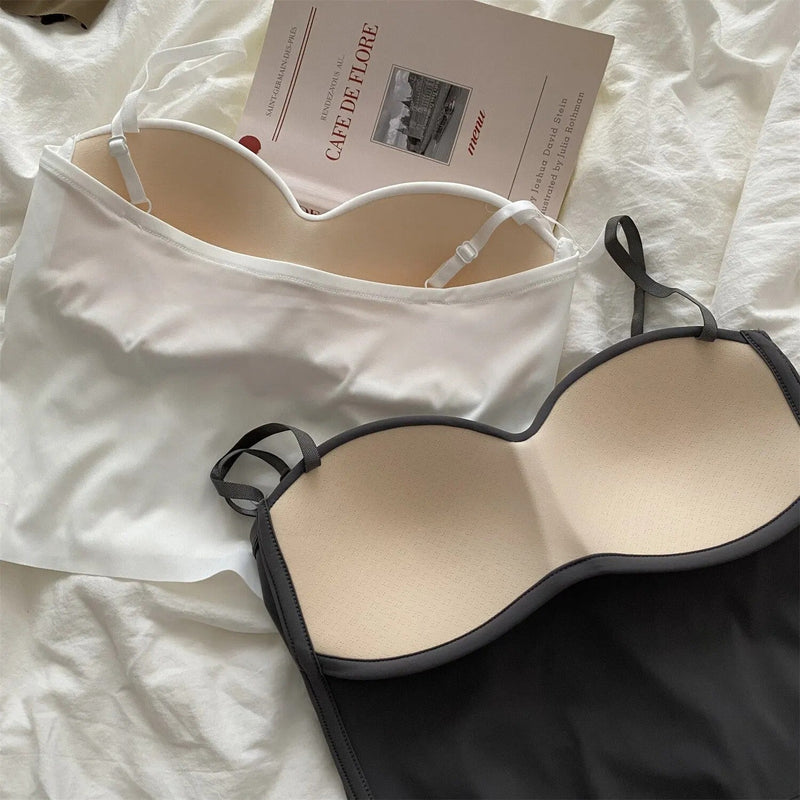 Set van 4 Luchtige Tanktops met Ingebouwde Bandeau BH - Tiana