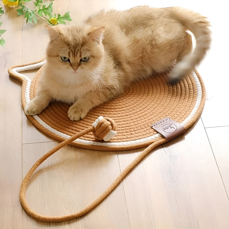 Katoenen Katten Krabmat van Touw - ClawGuard
