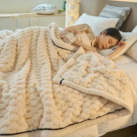 Dubbelzijdig Coral-Velvet Dekentje voor Herfst & Winter – TurtleWarm