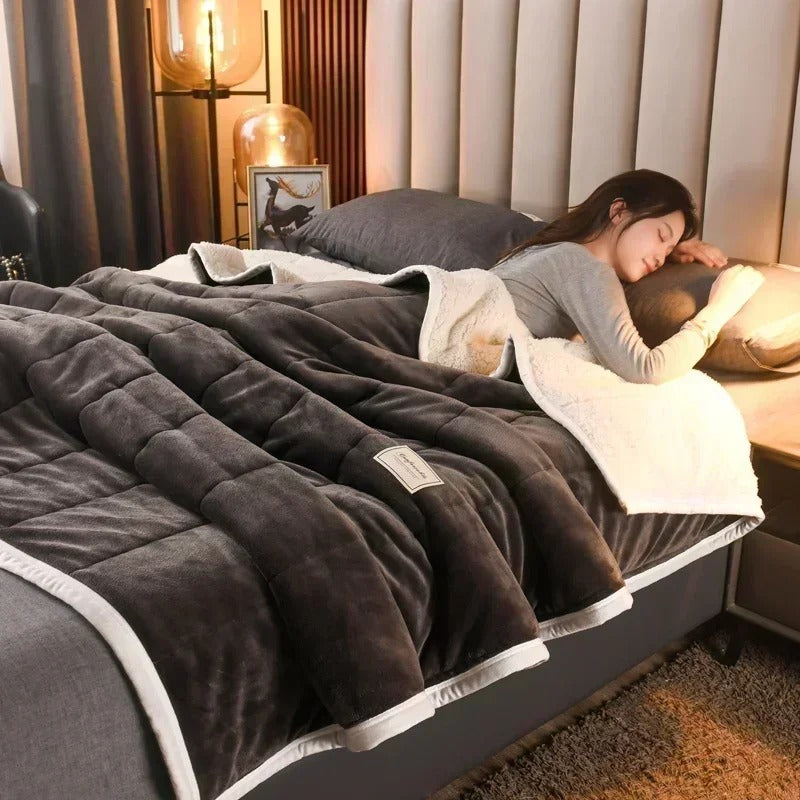Warme Flanellen koral fleece deken voor herfst en winter – CosyBlanket