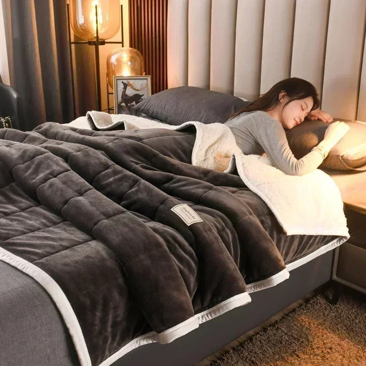 Warme Flanellen koral fleece deken voor herfst en winter – CosyBlanket