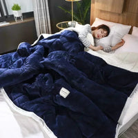 Warme Flanellen koral fleece deken voor herfst en winter – CosyBlanket