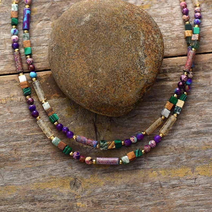Edelsteen Choker Ketting - Isabella