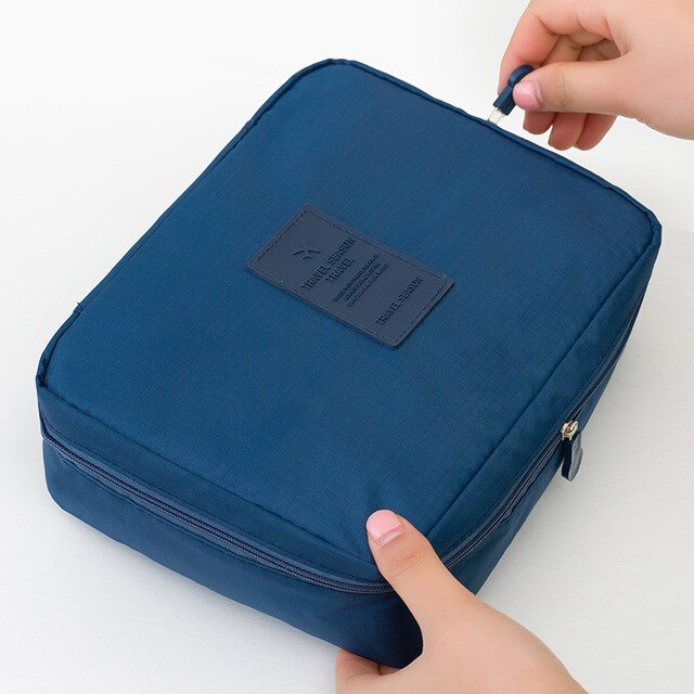 Compact Waterdichte Make-Up Reistas – 1+1 GRATIS Mini Cosmetica Tas