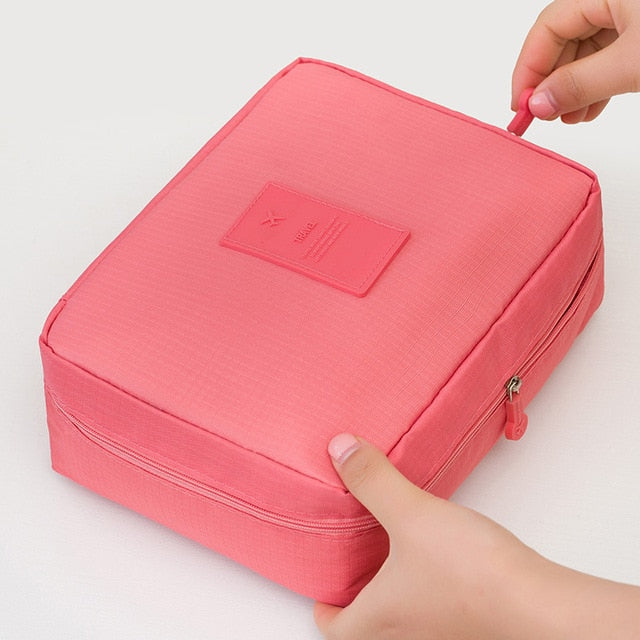 Compact Waterdichte Make-Up Reistas – 1+1 GRATIS Mini Cosmetica Tas