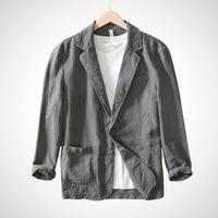 Lichte heren linnen blazer van katoenmix – Julian