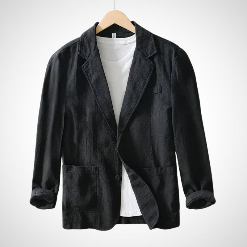 Lichte heren linnen blazer van katoenmix – Julian