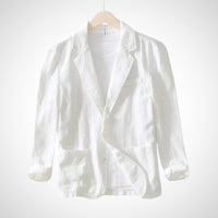 Lichte heren linnen blazer van katoenmix – Julian