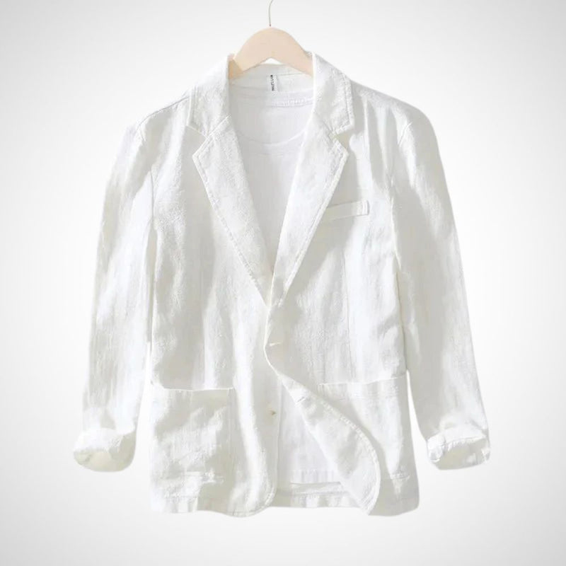 Lichte heren linnen blazer van katoenmix – Julian