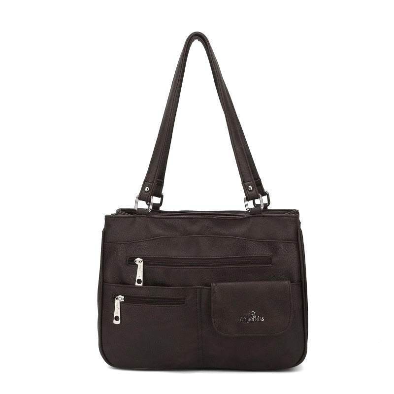 Multi-vakken Dames Schouder- en Crossbody Handtas – FlexiCarry