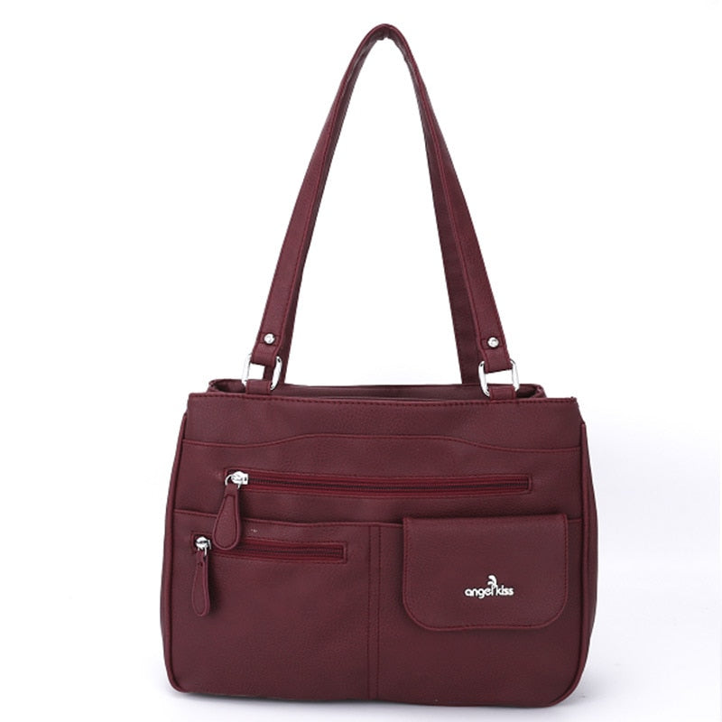 Multi-vakken Dames Schouder- en Crossbody Handtas – FlexiCarry
