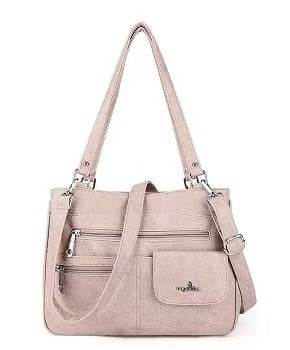 Multi-vakken Dames Schouder- en Crossbody Handtas – FlexiCarry