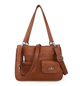 Multi-vakken Dames Schouder- en Crossbody Handtas – FlexiCarry