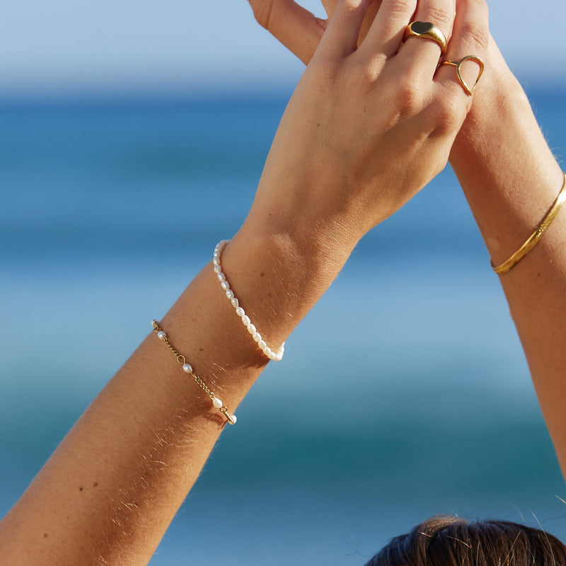 Opaska na ramię z perłami słodkowodnymi - Marina