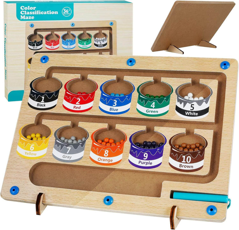 Magnetisch Tel- en Kleurlabyrint – ColorMaze