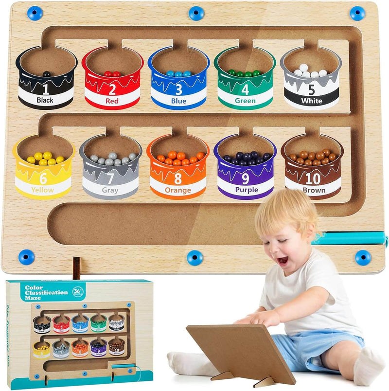 Magnetisch Tel- en Kleurlabyrint – ColorMaze