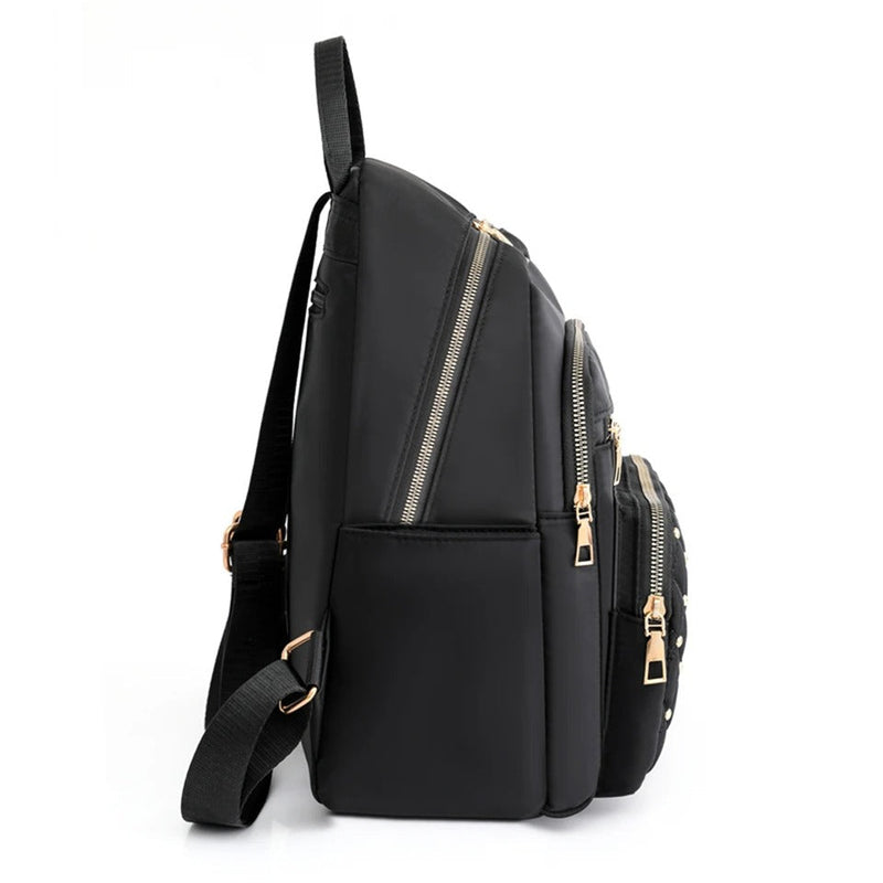 Lichtgewicht Waterdichte Nylon Rugzak voor Dames – Reizen & School