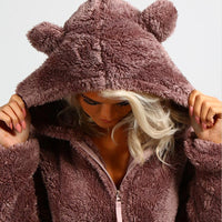 Superzachte Fleece Onesie met Berenoortjes - BearHug