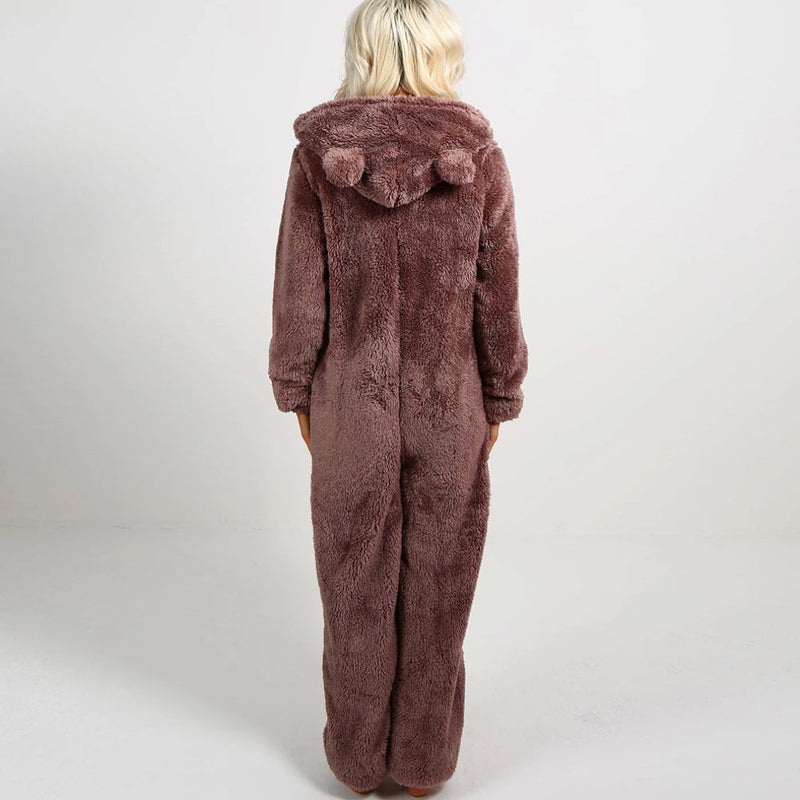 Superzachte Fleece Onesie met Berenoortjes - BearHug