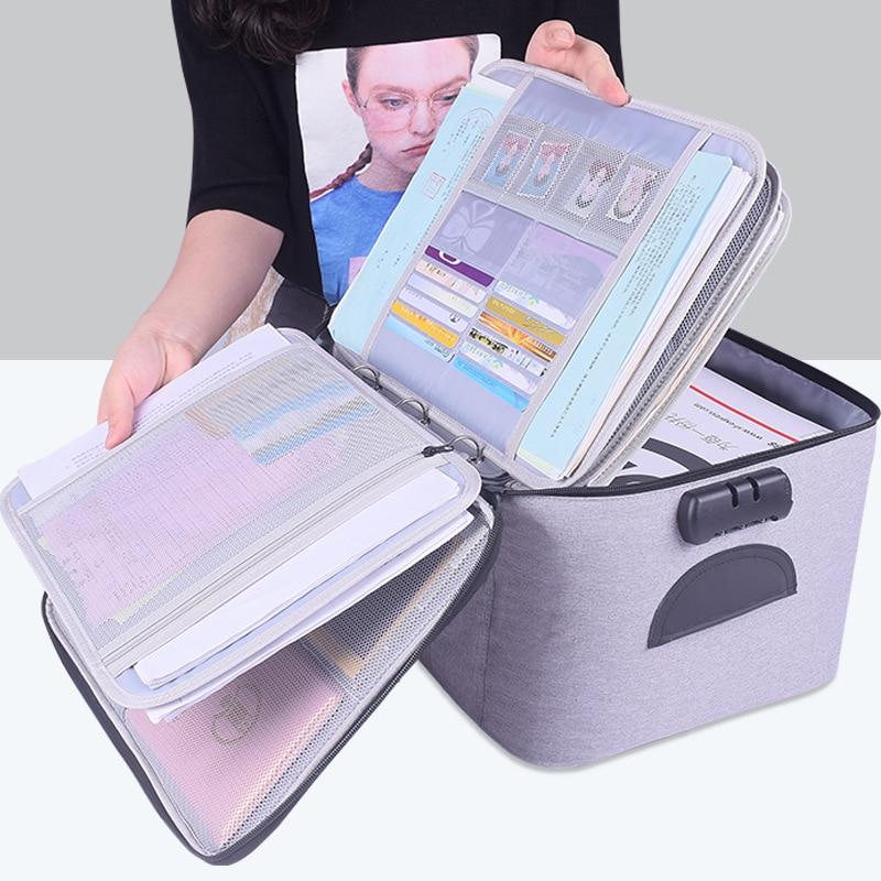 Vergrendelbare Waterdichte Documentopslagdoos – 1 Kopen, 1 GRATIS Multi-Laags Reisorganizer
