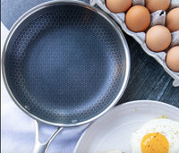 Krasbestendige RVS Koekenpan met Antiaanbaklaag - ProCook Elite