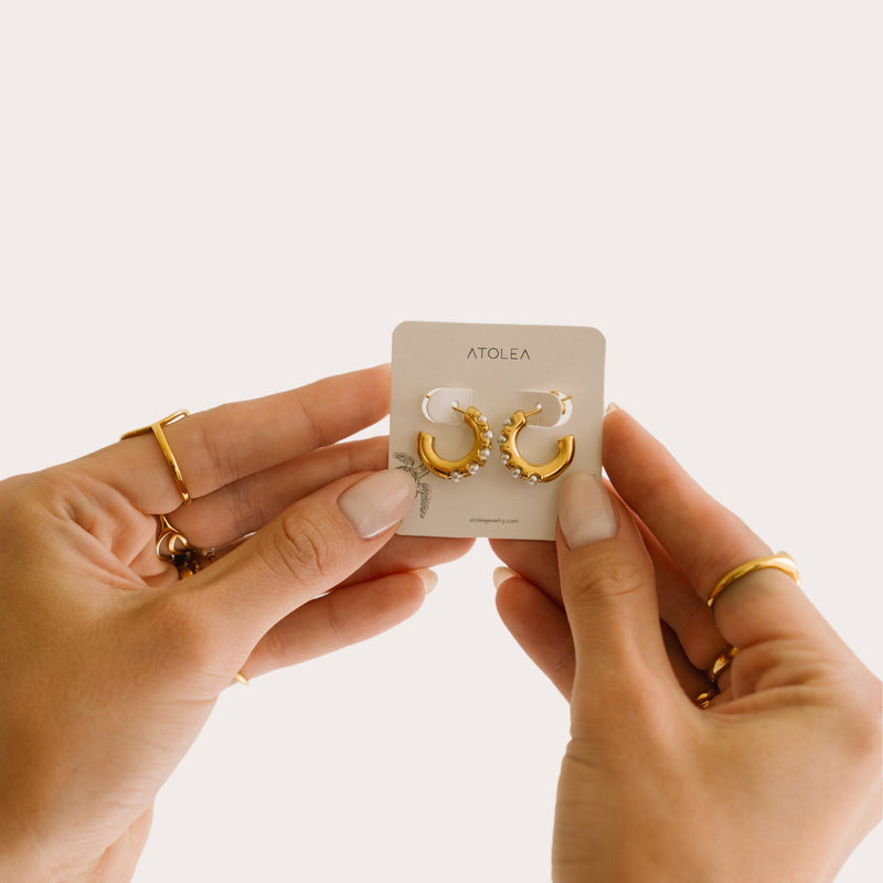 Mini Parel Kolczyki - Liora