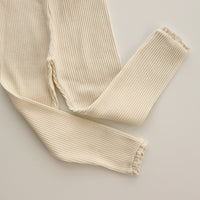 Geribde Baby Legging Met Kant Voor Meisjes