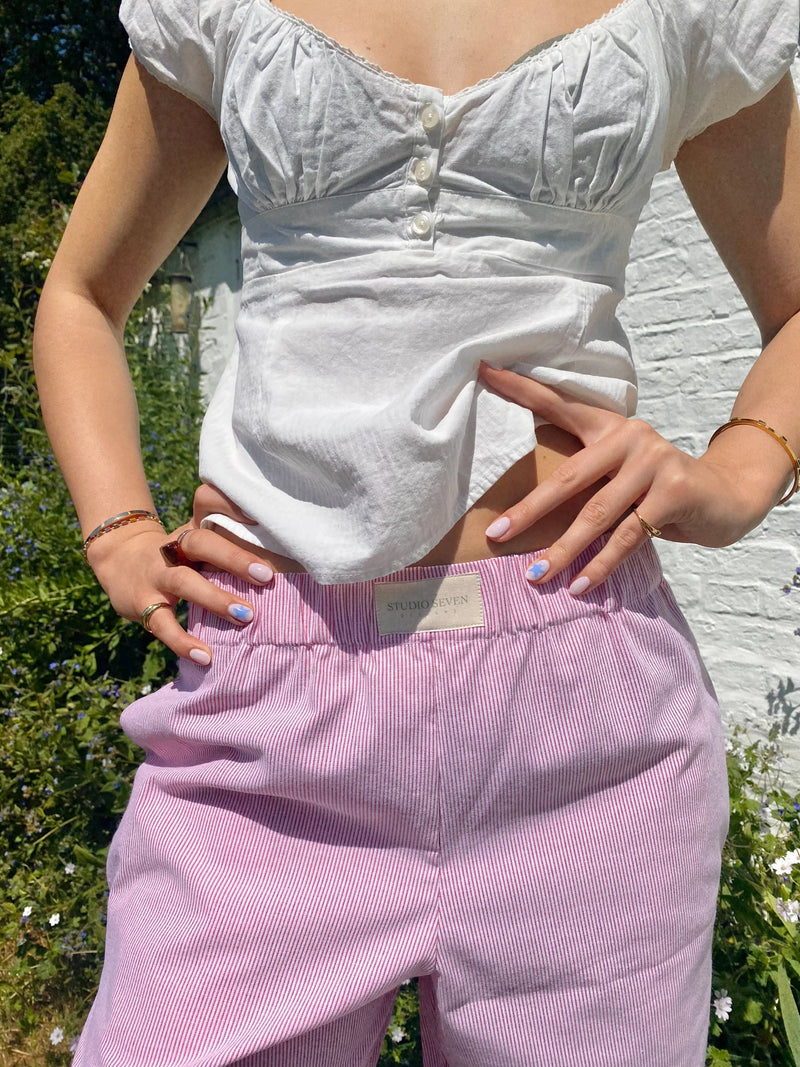 Dames Loungebroek met Streepdesign – Elvira