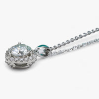 Moissanite Hart Hanger Ketting - Amouria