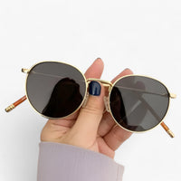 Uniseks Designer Zonnebril met Ronde Glazen - Nova