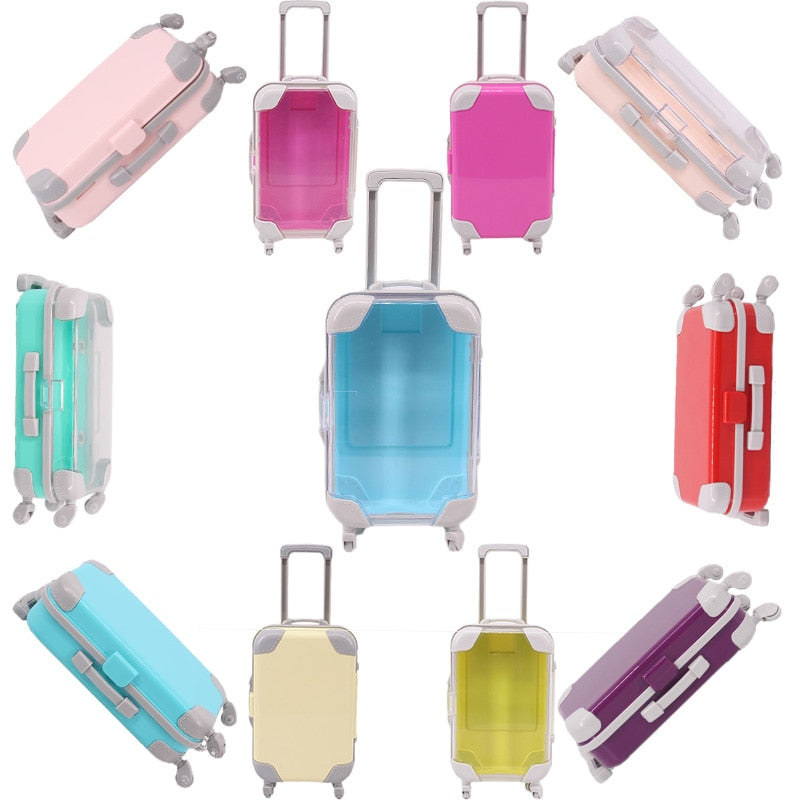 Lichtgewicht Poppen Reiskoffer – Duurzaam Accessoire van 13,5 cm(1 kopen, 1 GRATIS)