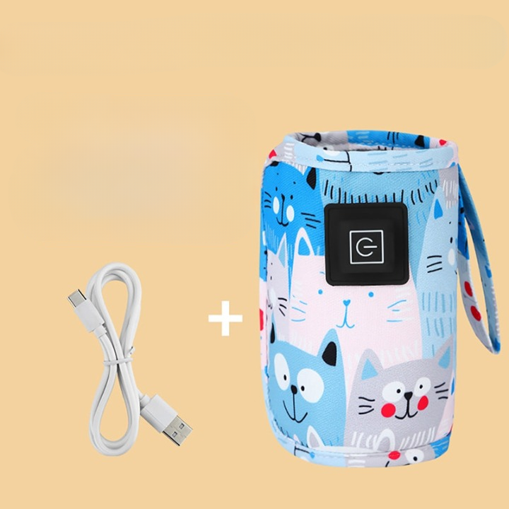 Draagbare USB Flessenverwarmer – WarmEase