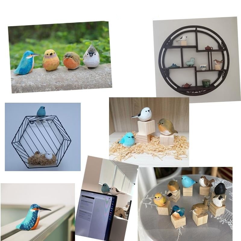 Handgemaakte Houten Vogels - AuriBirds